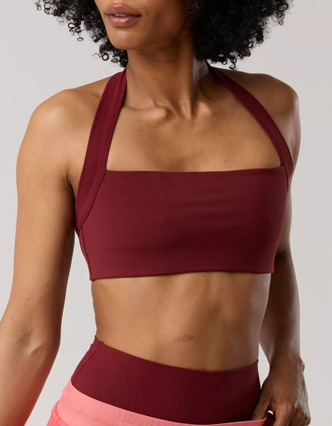 OFFLINE By Aerie Real Me XTRA Halter Classic Sports Bra | Aerie