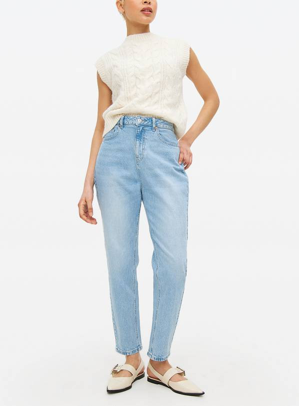 Light Rinse Denim High Rise Mom Jeans 18R | Tu Clothing