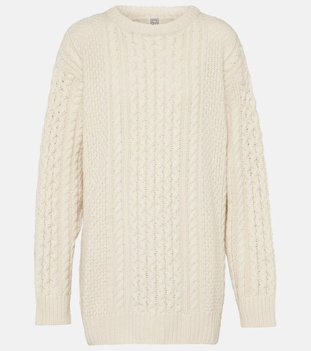 Oversized cable-knit wool sweater | Mytheresa (US/CA)