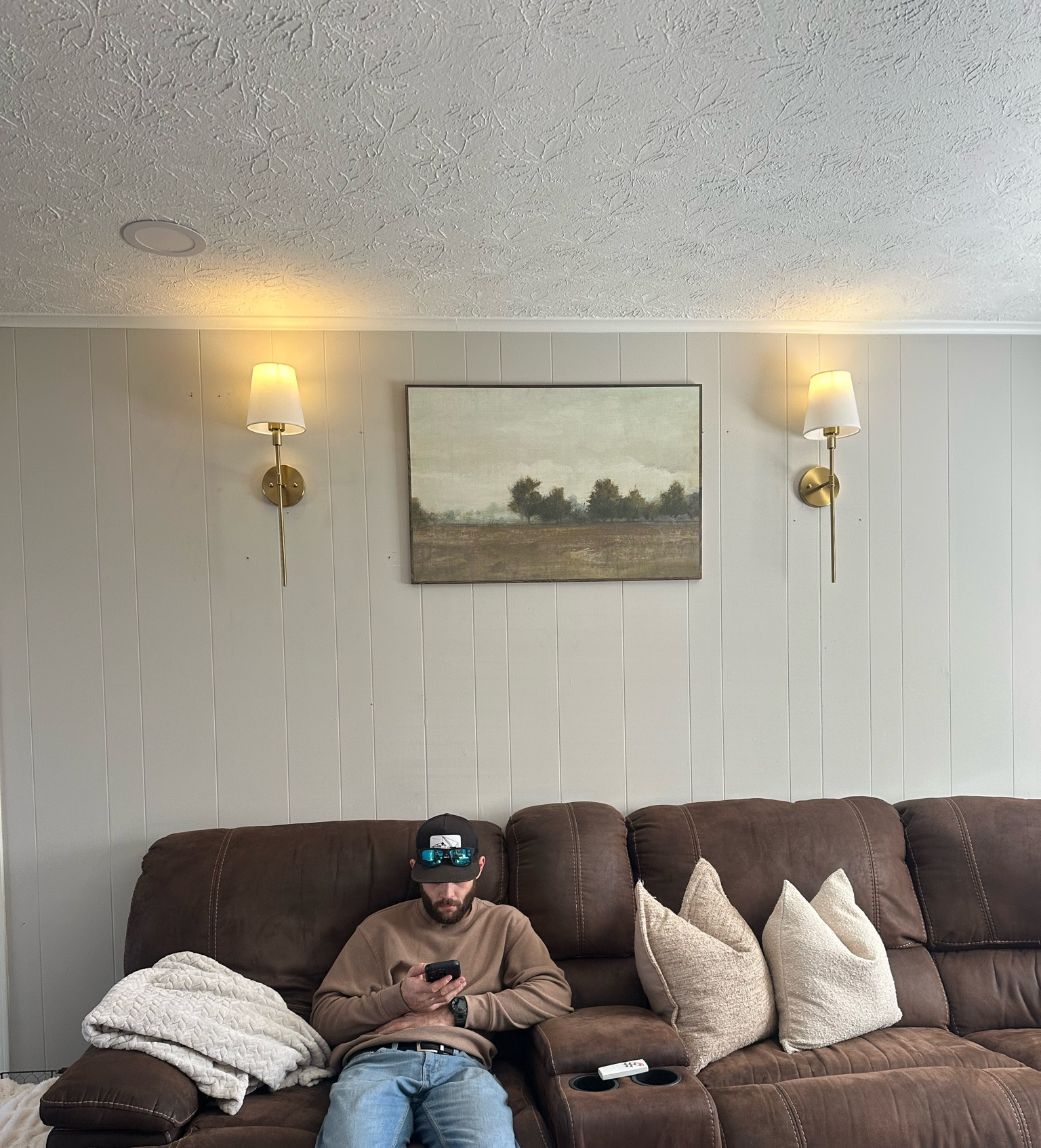 Warm, neutral & simple living room decor
Boyfriend not linked 😜 

#LTKFindsUnder100 #LTKHome