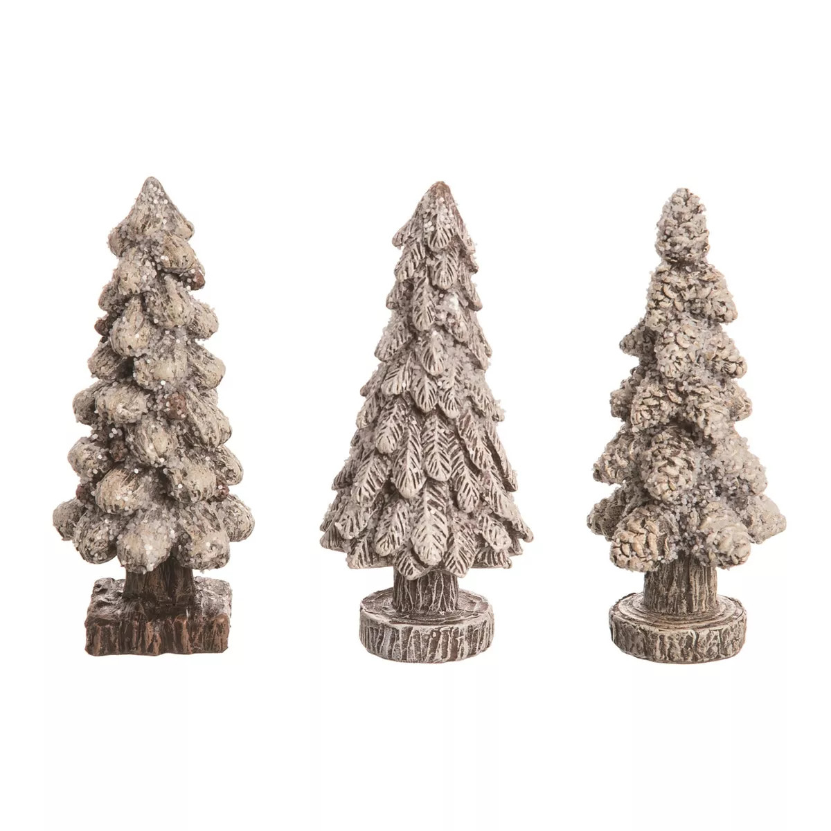 Christmas Resin Winter Sparkle Tree Figurine Set of 3 | Target