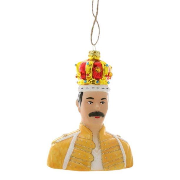 FREDDIE MERCURY Wearing Crown Glass Christmas Ornament by Cody Foster - Walmart.com | Walmart (US)