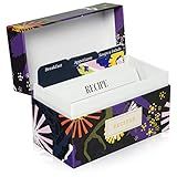 Jot & Mark Recipe Card Box | Deluxe Printed Box with Floral Recipe Cards and Tab Dividers 1 Box, 9 d | Amazon (US)
