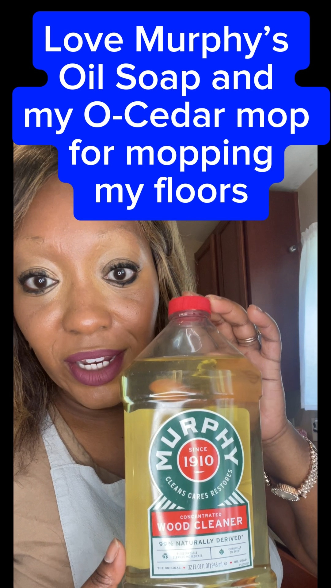 Love Murphy’s Soap and my O-Cedar Spin mop! 

Affordable.

Smells fresh and clean.

Gets my floors shiny, clean and sparkling  😍😍😍

#quickclean #cleaning #cleaningmotivation #spinmop #murphysoil #momlife #mom #moms #homemaker #homemakers #homemakersoftiktok 

#LTKU #LTKFamily #LTKHome