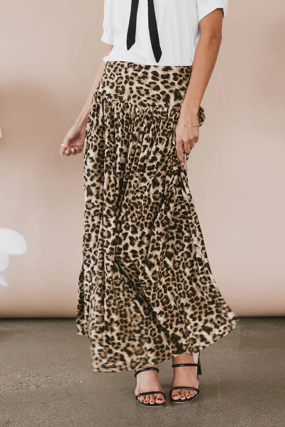 Sidra Paneled Leopard Skirt | Böhme US