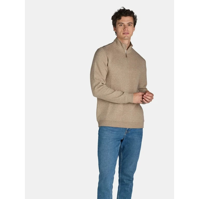 George Men's and Big Men's Quarter Zip Pullover, Sizes S-3XL | Walmart (US)