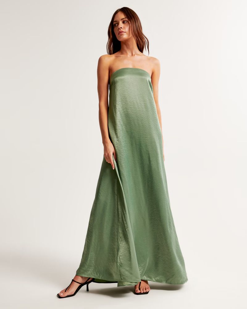 Strapless Trapeze Gown | Abercrombie & Fitch (US)