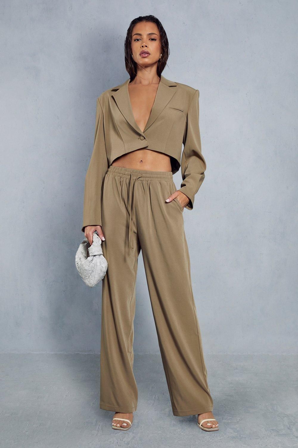 Trousers | Draw String Relaxed Trouser | MissPap | Miss Pap UK