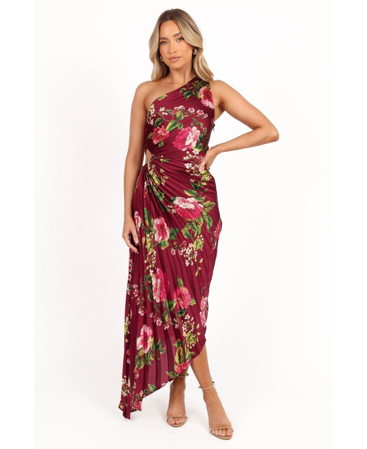 Petal and Pup Women's Kleo One Shoulder Maxi Dress - Red | Macy's