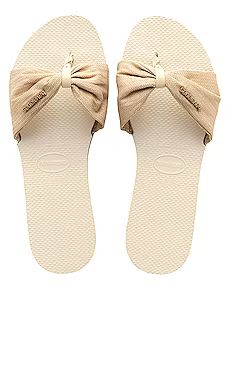 Havaianas You St. Tropez Material Sandal in Beige from Revolve.com | Revolve Clothing (Global)