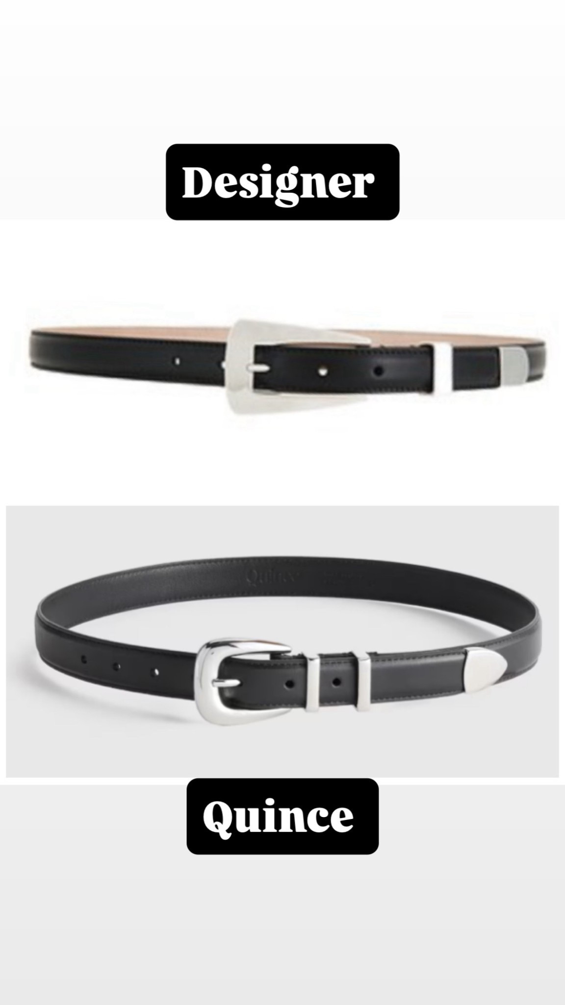 I own this designer belt and had I saw the Quince one first I would have for sure bought that one! So chic and it’s a fraction of the price! 

 #LTKdayinmylife #LTKootd #LTKOver40