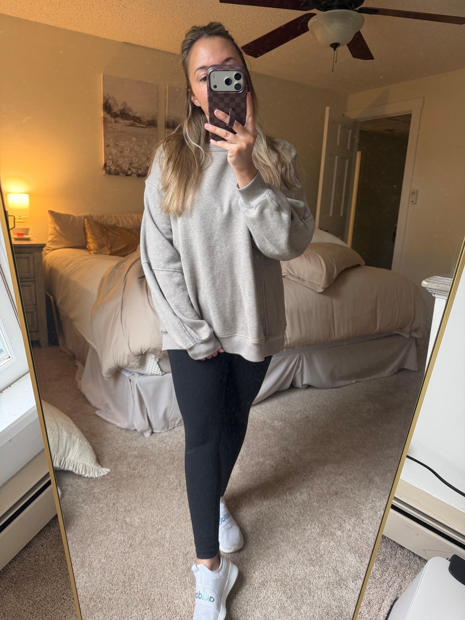 XS sweatshirt (not in stock anymore at Aerie. Will link something similar)
S leggings
Size 6 sneakers (TTS)

5’ about 124 pounds for reference 

#LTKPetite #LTKmomlife #LTKxAerie