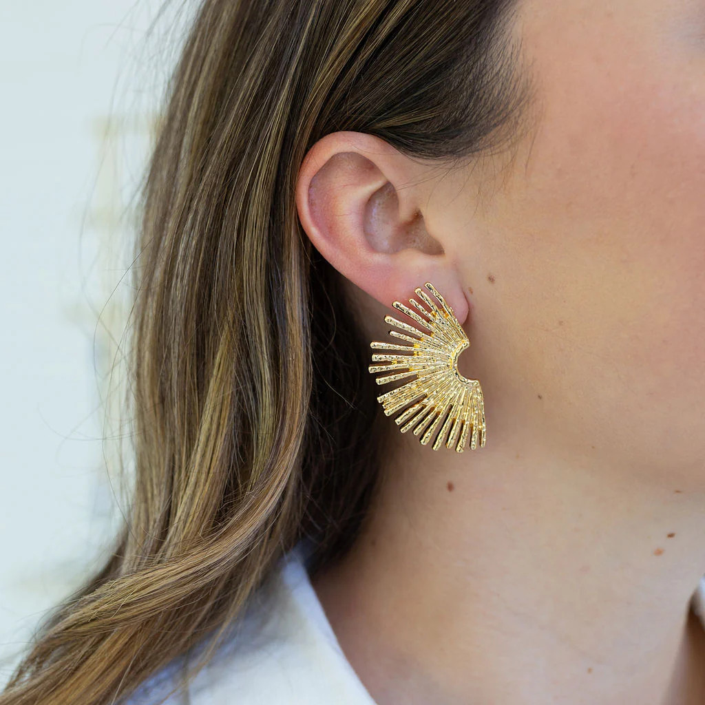 Sunburst Ray Studs | Erin McDermott Jewelry