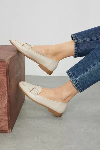 Luna Bow Trim Loafers | Debenhams UK