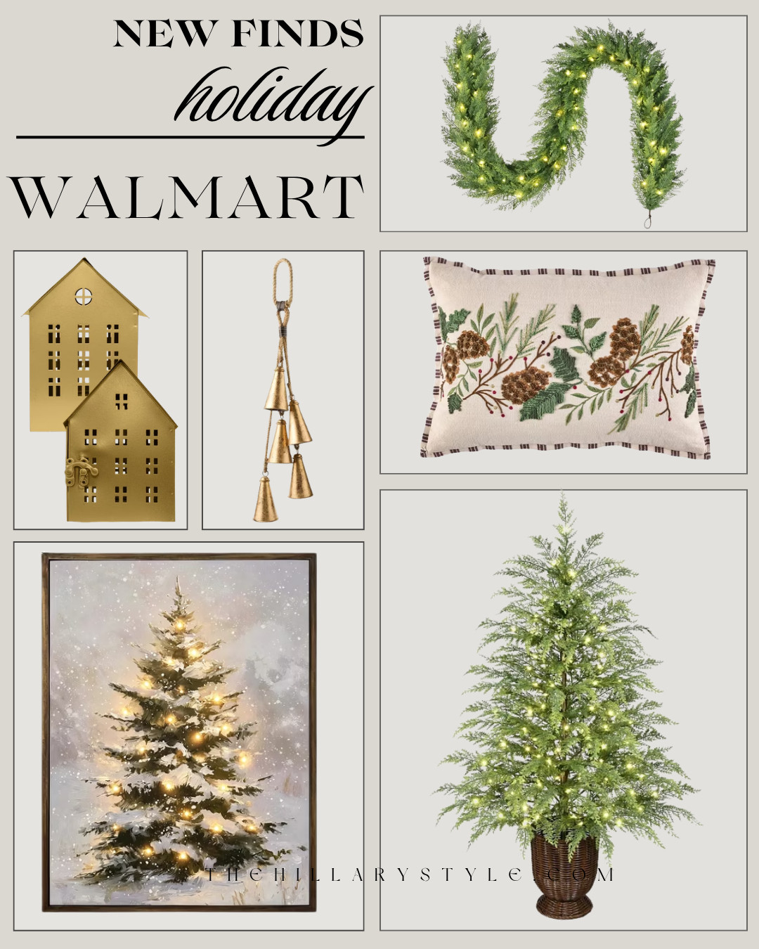 Walmart Holiday Home Finds for a Cozy, Classic Christmas

Walmart’s newest holiday home arrivals are here, and these finds bring an elevated, timeless feel to Christmas decorating. Think pre-lit Christmas trees and garland, antique-inspired brass bells, embroidered holiday pillows, glowing village houses, and cozy Christmas artwork. Save these Walmart Christmas decor finds for creating a warm, designer-inspired holiday home for less.

#WalmartHome #WalmartFinds #WalmartHoliday #WalmartChristmas #ChristmasDecor #HolidayDecor #ChristmasHome #ChristmasDecorating #HolidayHome #ChristmasTree #ChristmasGarland #CozyChristmas #ClassicChristmas #DesignerInspired #AffordableHomeDecor #HolidayInspo #LTKHoliday #PinterestChristmas #TheHillaryStyle 

  

#LTKHome #LTKSeasonal #LTKHome #LTKSaleAlert