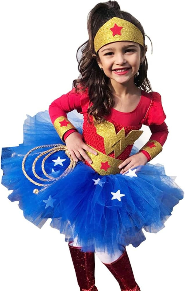 BENCENTI Wonder Girl Costume Dress Superhero Costume Children | Amazon (US)