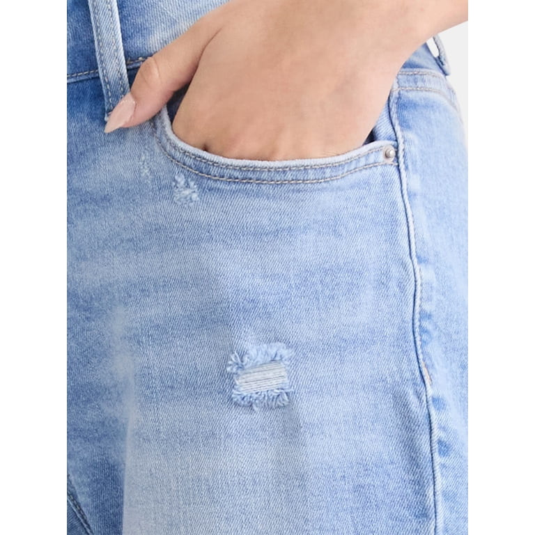 Time and Tru Women's Mid-Rise Boyfriend Jeans, 26" Inseam, Sizes 0-22 | Walmart (US)