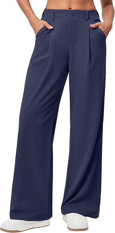 Ewedoos Wide Leg Pants Woman Stretchy Work Dress Pants Women Trendy 2026 Business Casual Outfits ... | Amazon (US)