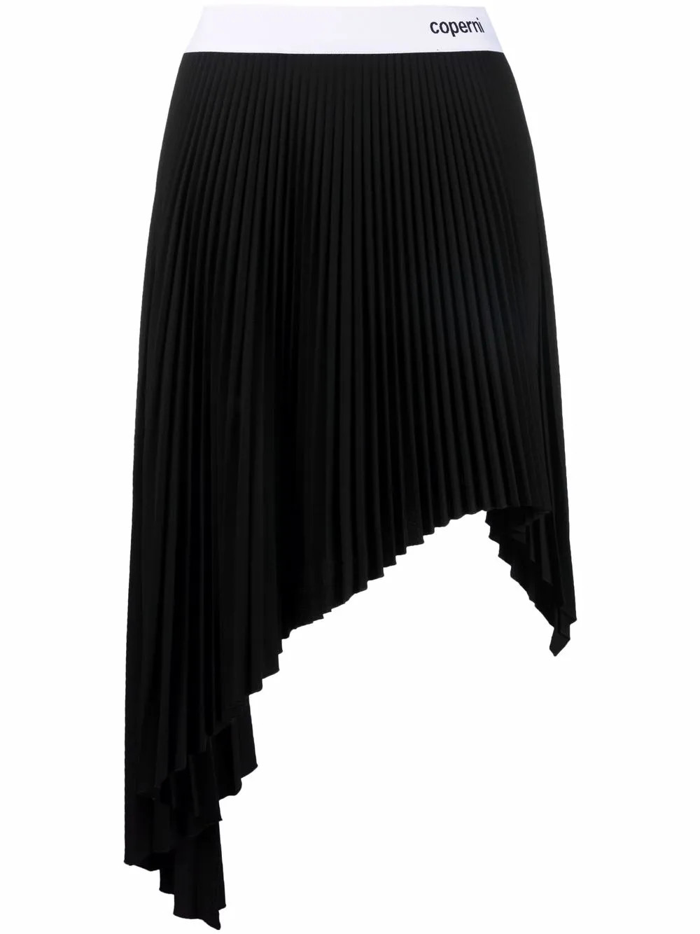 asymmetric pleated skirt | Farfetch Global