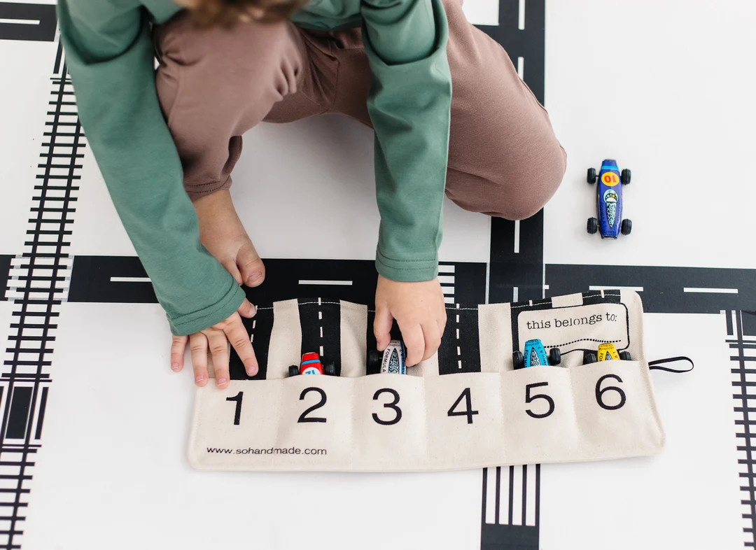 Organic TOY CAR ROLL Small Cars Toy Car Storage Kids Birthday Gifts Gifts for Boys Travel Toys Ki... | Etsy (US)