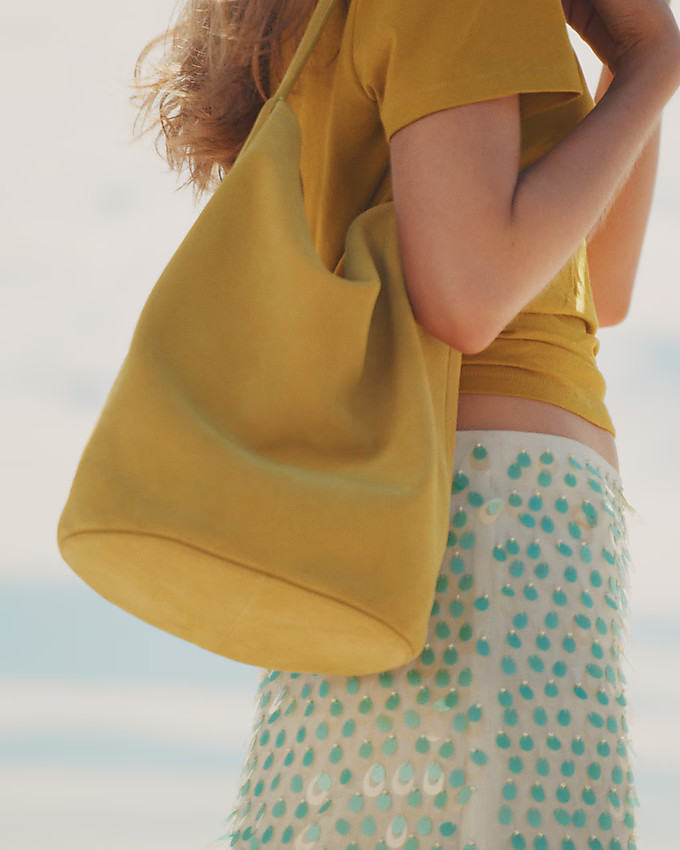 Berkeley bucket bag in suede | J. Crew US