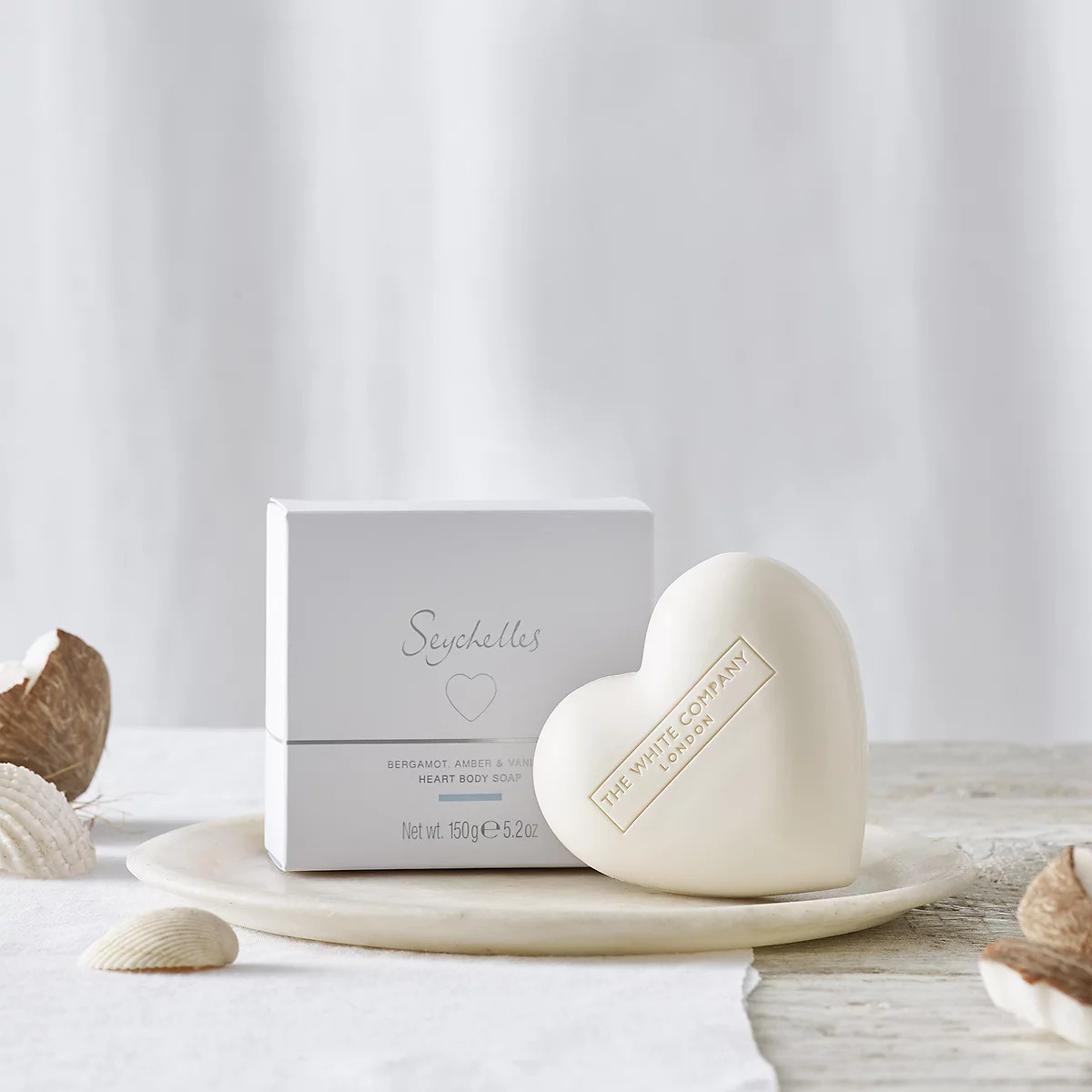 Seychelles Heart Soap | The White Company UK & ROW