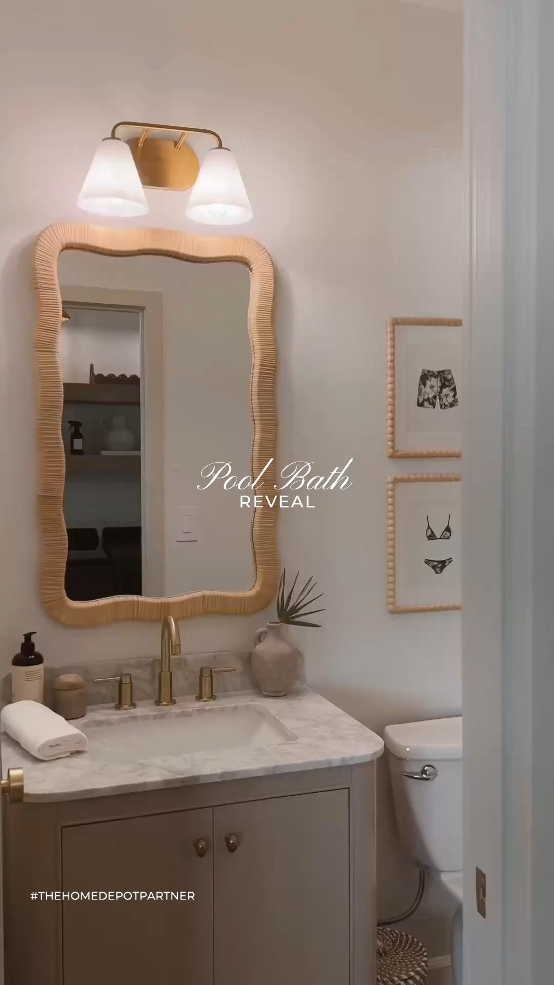 Never thought I’d say this… but some of the cutest decor in our pool bath is from @HomeDepot 😍🛁 #TheHomeDepotPartner
From the mirror to the towels & rug to those small styling pieces that pull it all together — yes, Home Depot sells decor! And honestly, they nailed it. Save Up to 35% off Furniture, Decor, Area Rugs, & Kitchen Essentials + get Free Delivery & Flexible Returns Now - 7/16 online only with their 4th of july savings event.
⁣
If you’re refreshing a space (or just want an excuse to add something new to cart)
⁣
#liketkit #ltkhome #bathroomdecor #homedepot #thehomedepot #homedepotfinds #bathroommirror #vanity #bathroomlight #wavymirror #neutralbathroom #poolbathroom #beachhouse 

#LTKHome #LTKSaleAlert #LTKFindsUnder100