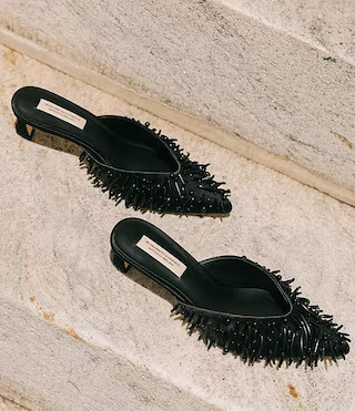 Antonio Melani x Elizabeth Damrich Babe Satin Mules | Dillard's | Dillard's