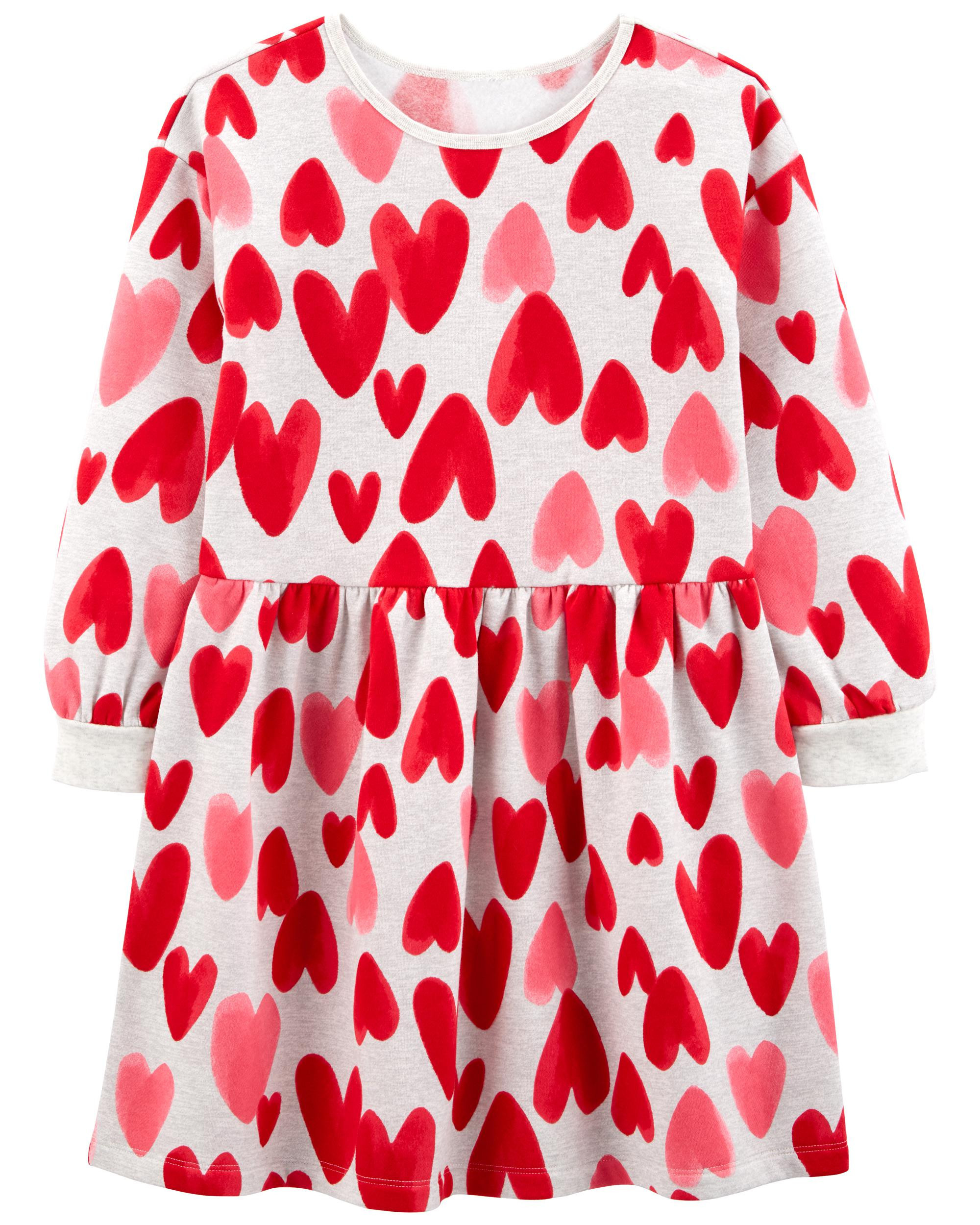 Kid Heart Fleece Dress | Carter's
