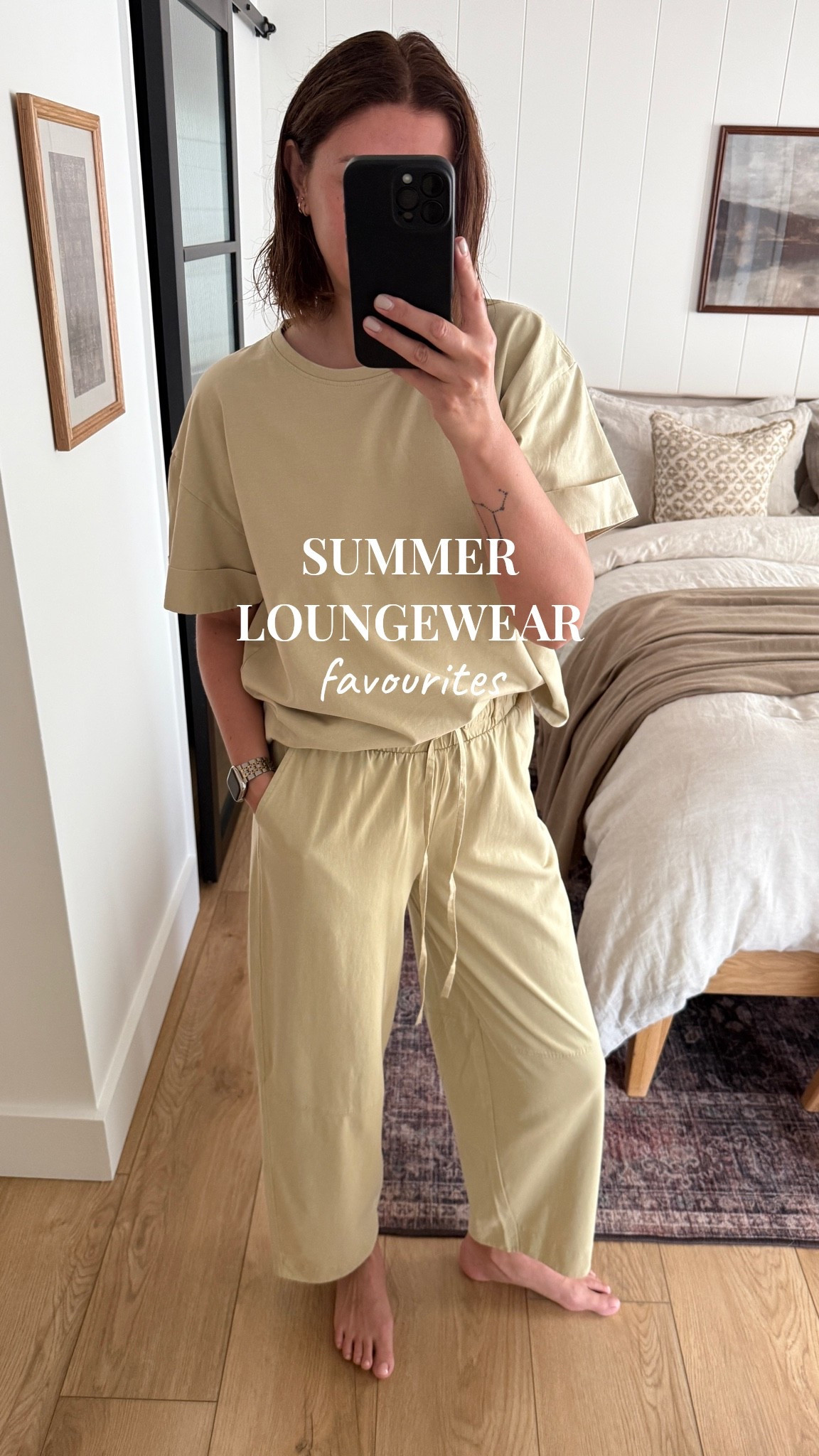 This is a great loungewear set for Summer. The fabric is breathable, the cut is comfortable and I love this muted lime colour (also available in 2 other colours).

#LTKsummer #LTKuk #LTKeurope