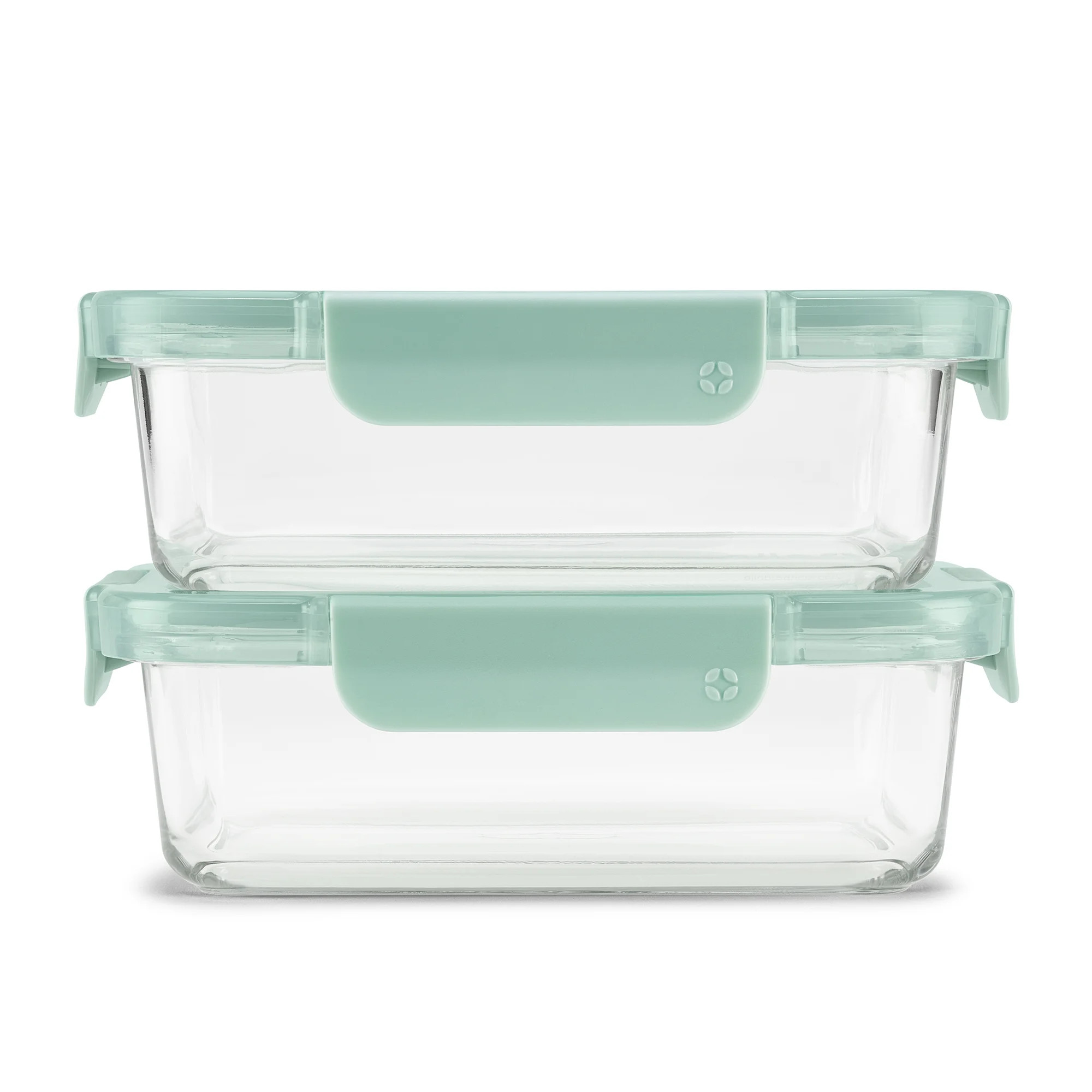 Ello Color Lock 3.4 Cup 2 Pack Glass Meal Prep Containers with Locking Lids | Walmart (US)