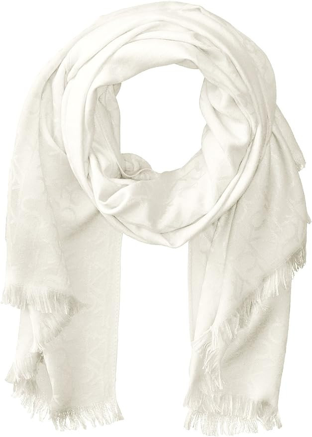 Calvin Klein womens Soft Everyday Solid Pashmina Chambray Scarf | Amazon (US)