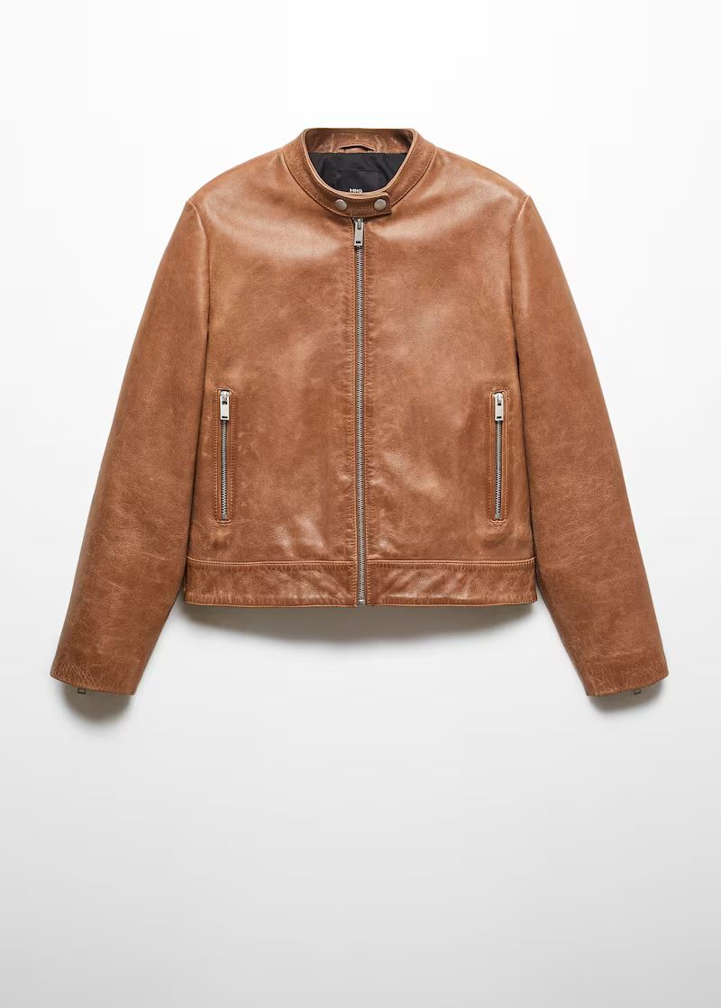 Search: Brown leather jacket (9) | Mango USA | MANGO (US)