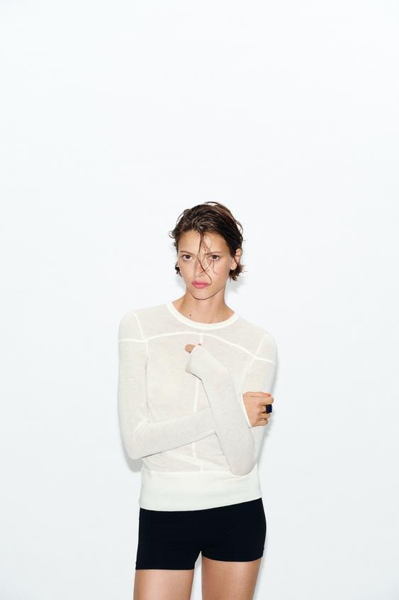 FINE KNIT WOOL BLEND JUMPER | Zara UK