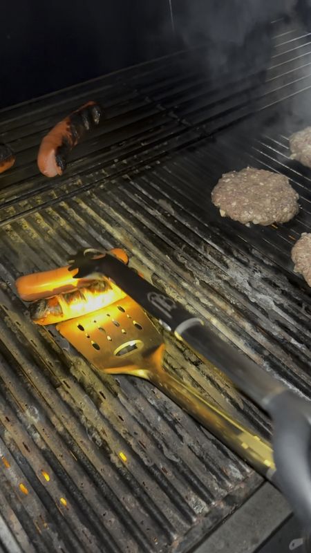 Three in one grill tool. Spatula, tongs, and flashlight.

#LTKparties #LTKhome #LTKGiftGuide