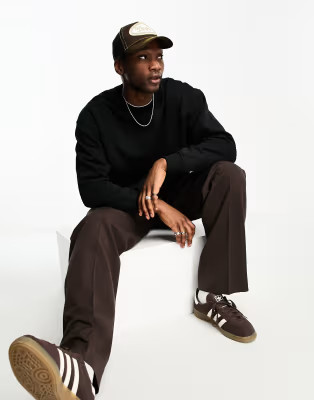 Weekday oversized sweatshirt in black | ASOS (Global)