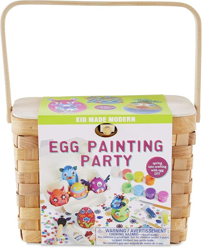 Kid Made Modern Kids Arts and Crafts Egg Painting Party Craft Kit | Amazon (US)