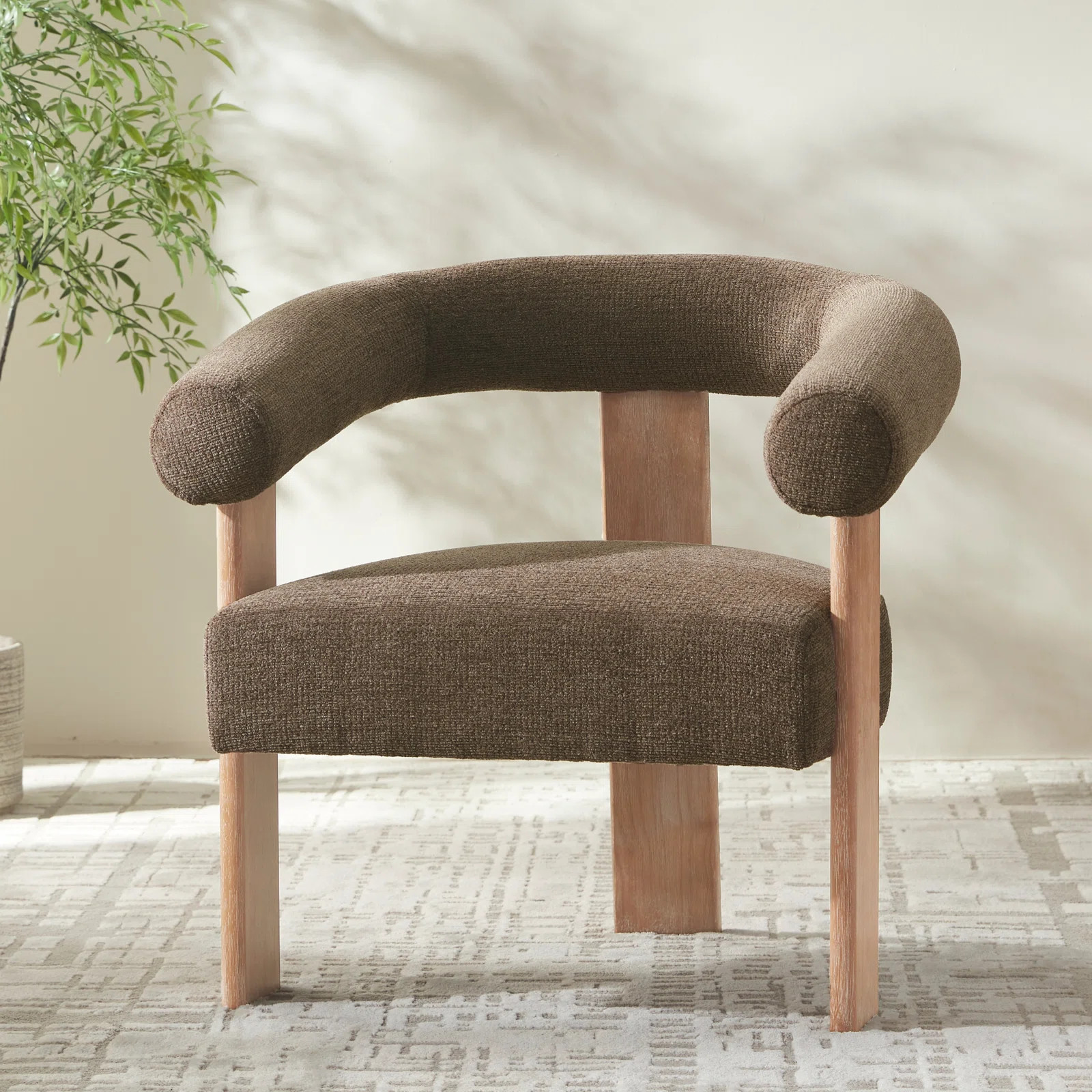 Wrought Studio™ Mamanbai Upholstered Barrel Accent Chair Armchair & Reviews | Wayfair | Wayfair North America