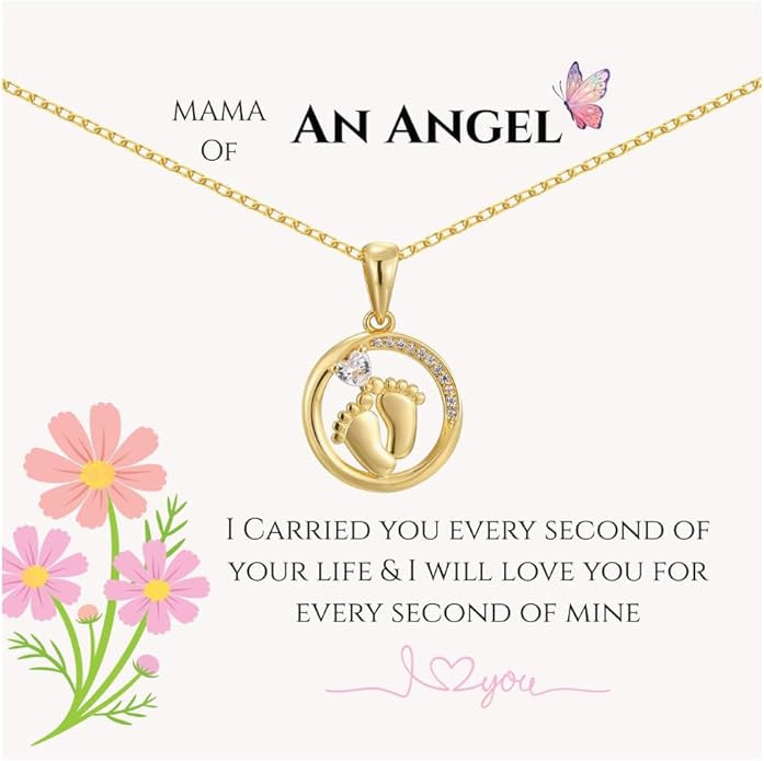 Mothers Day Gifts, 18 K Gold Plated Necklaces For Women, Gifts For Moms, Expecting Moms, Mommy To... | Amazon (US)