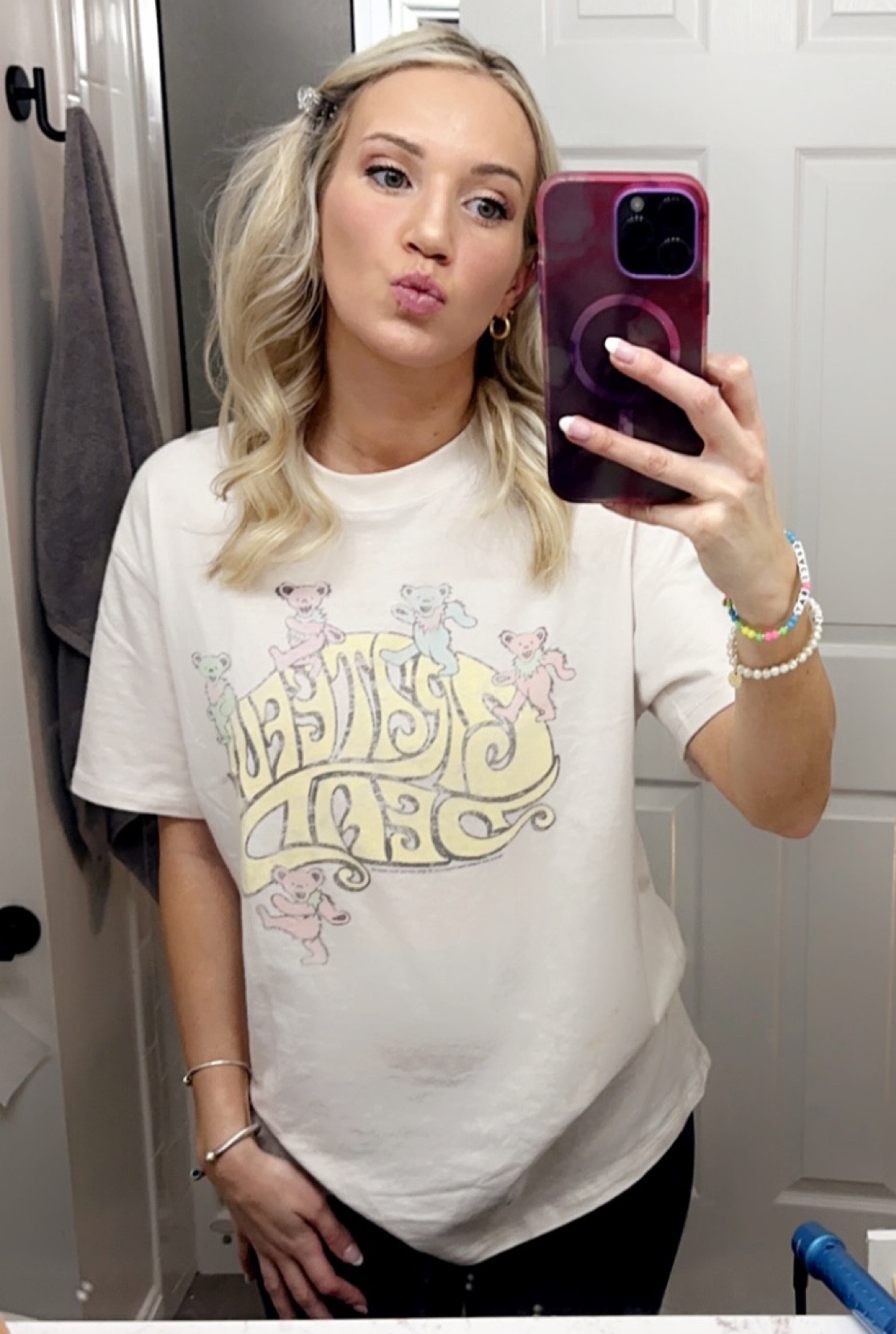 Abercrombie has some of my favorite comfy concert and NFL tees. Wear to bed or dress up and wear out! On sale now. I am wearing a size small - these are oversized shirts 👚 

#LTKSeasonal #LTKunder50 #LTKsalealert