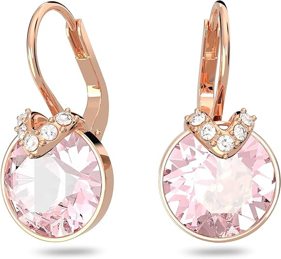 Swarovski Bella V Crystal Earrings, Grey, Yellow, Clear, Rose Color Crystals, Part of the Swarovs... | Amazon (US)