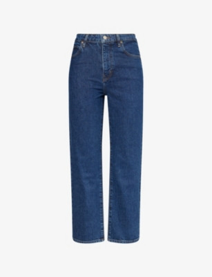 The Ruler Crop Straight-Leg High-Rise Denim Jeans | Selfridges