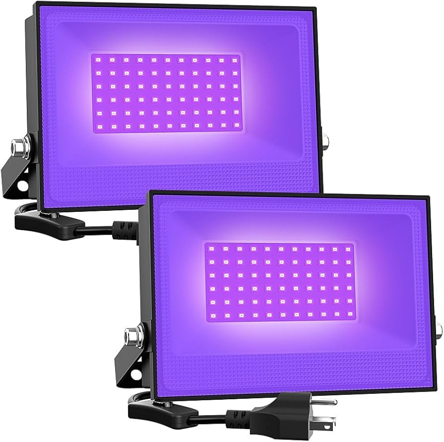 Onforu 2 Pack 30W LED Black Lights, Blacklight Flood Light with Plug, IP66 Waterproof, for Hallow... | Amazon (US)