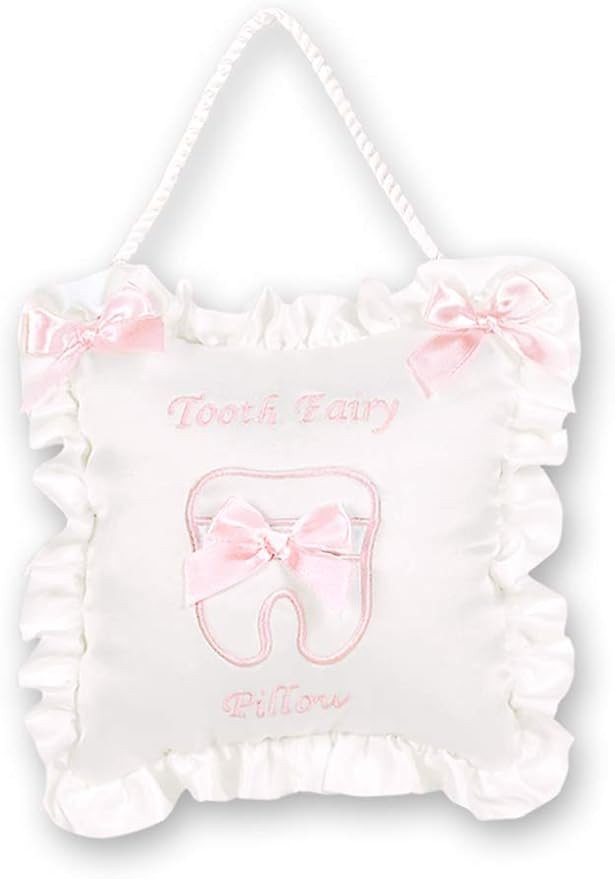 Bearington Baby Le Petite Pink Tooth Fairy Pillow | Amazon (US)