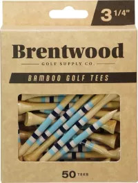 Brentwood Golf Supply 3.25" Bamboo Golf Tees - 50 Pack | DICK'S Sporting Goods