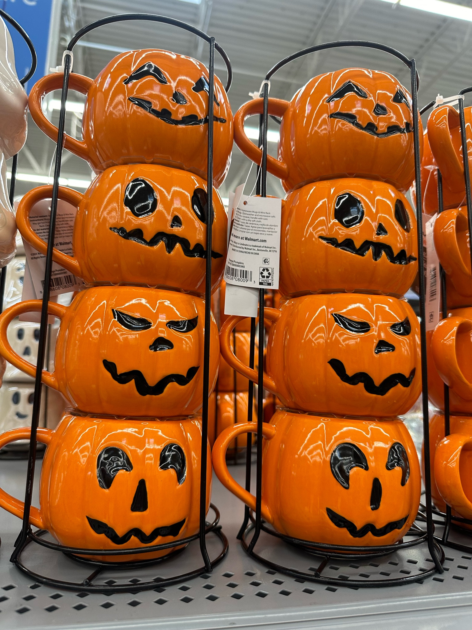 Also love the pumpkin mugs! Set of
4 under $10 🧡🎃

#LTKhome #LTKSeasonal