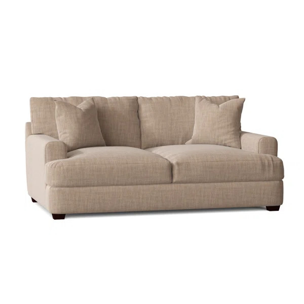 Elisa 65'' Round Arm Slipcovered Loveseat | Wayfair North America