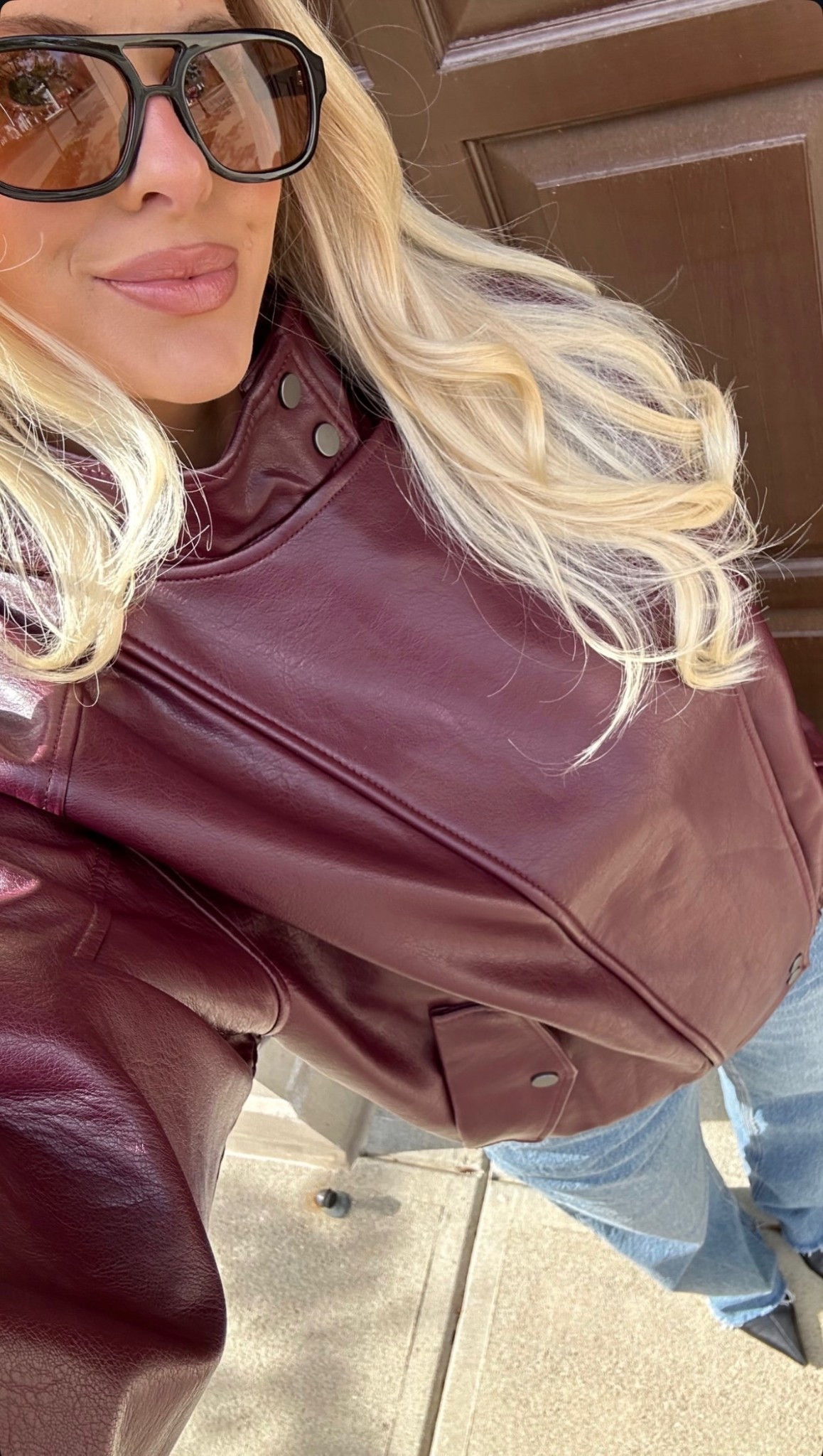 Lip liner - pnut butta, gloss: shake (code: EVERYTHING for discount on beauty). Wearing a small in the jacket, 27 long in the jeans (medium w/ raw hem), linked similar booties! #kathleenpost

Trendy fashion, chic style, fall fashion, fall ootd, everyday outfit idea, abercrombie finds#LTKStyleTip

#LTKSeasonal #LTKBeauty #LTKFindsUnder100 #LTKSaleAlert