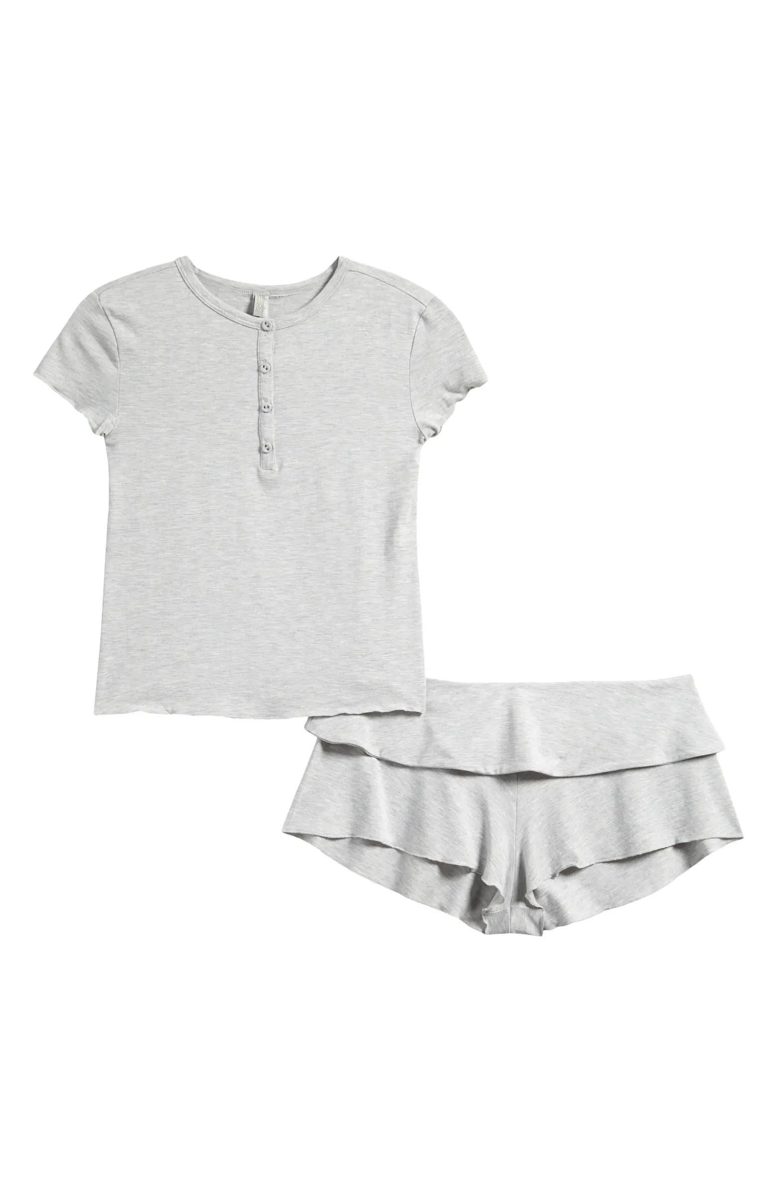 Henley & Foldover Shorts Set | Nordstrom