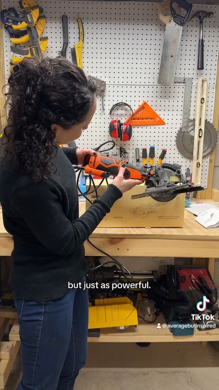 Everything’s cuter when it’s mini, right? 😉 LOVING my mini circular saw! It takes the intimidation out of DIY. Some of the great features are the included guide for straight cuts, 6 blades that cut wood, tile, concrete and more, a vacuum attachment, and a laser for precision cutting. I also like that it’s not battery-operated so you don’t have to worry about charging, etc. Great addition to your toolkit, or as a gift for Father’s Day! 

#LTKhome
